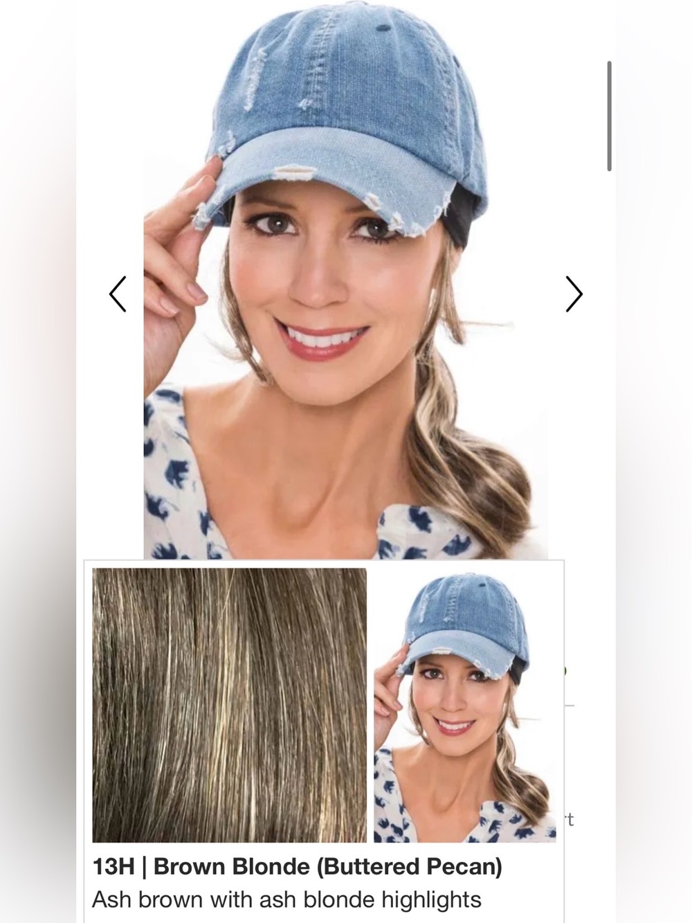 Ponytail headband for hats by Cardani